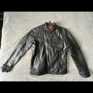 Benheart Italian black leather jacket M 48